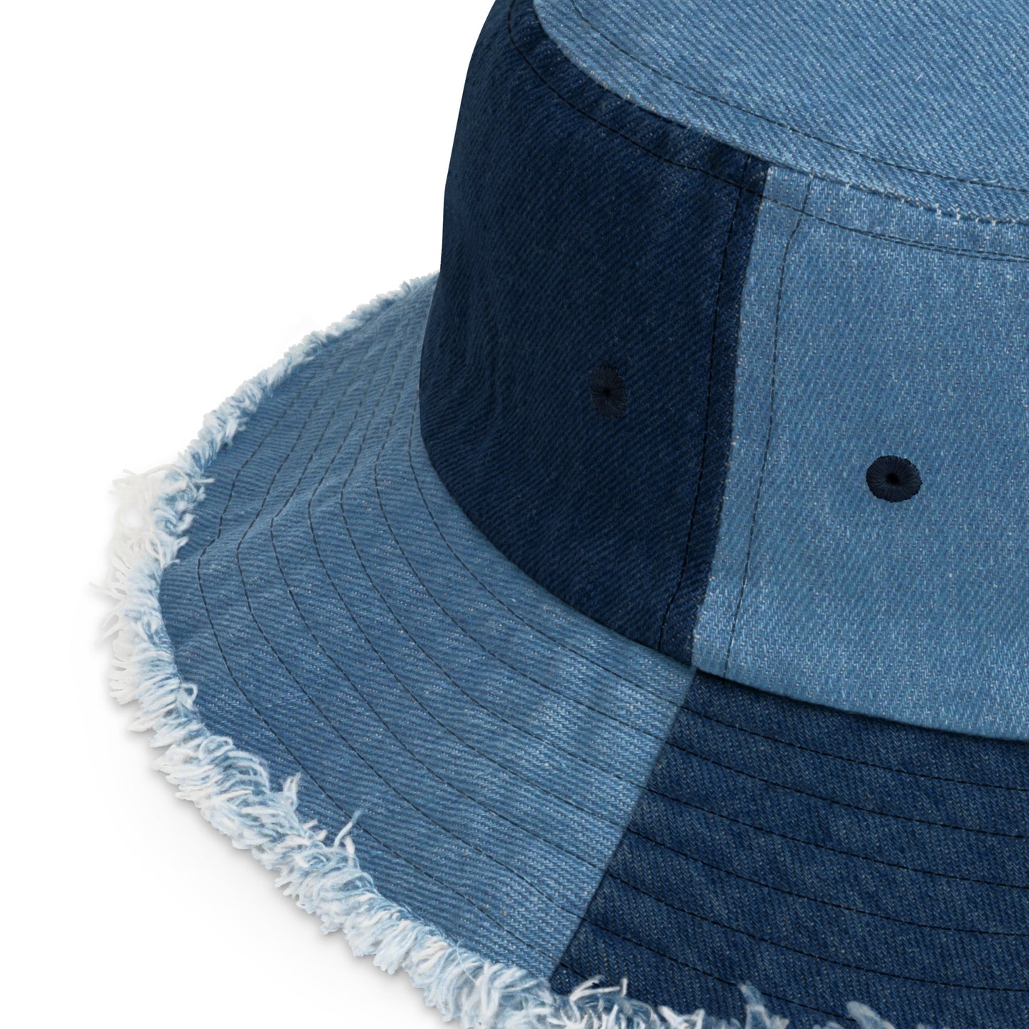 Jays Distressed Denim Bucket Hat