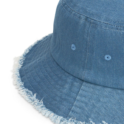 Jays Distressed Denim Bucket Hat